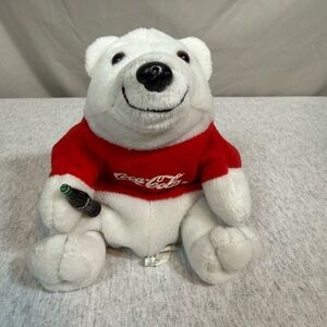 Vintage Coca-Cola 1997 Bean Bag Plush Polar Bear 🐻‍❄️🥤